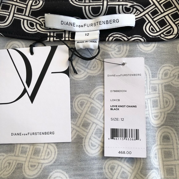 DVF Love Knot Chains Wrap Dress - Picture 2 of 7